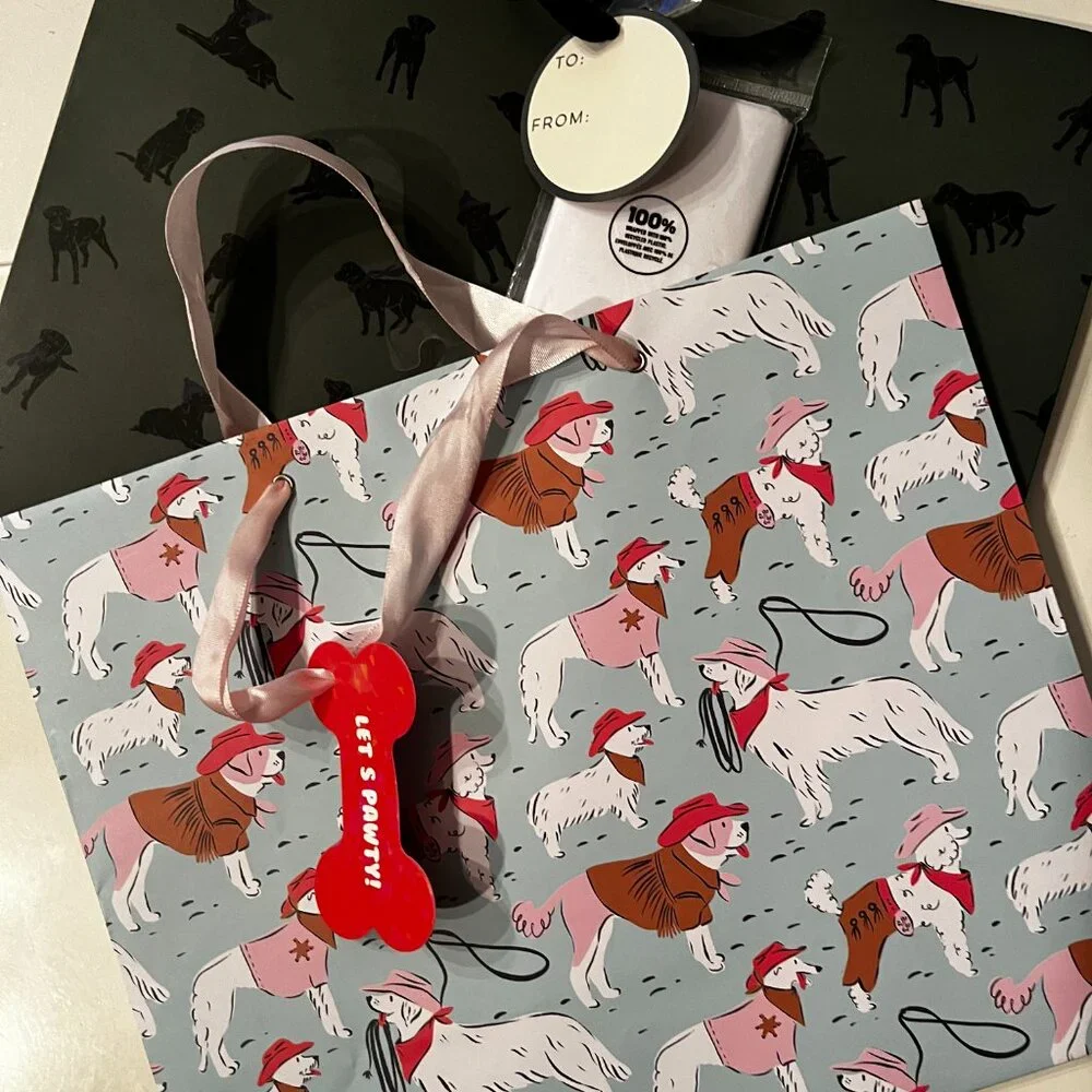 Gifts Bags‎ (Set of 2 - Dog Themed) (new)